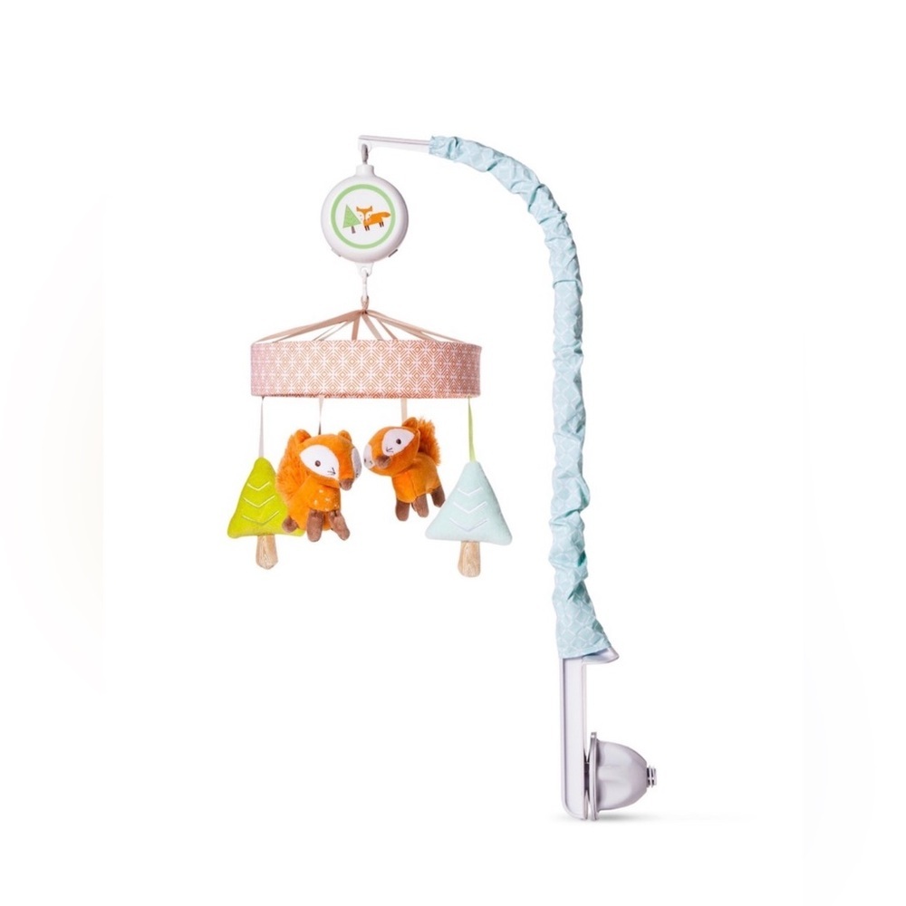 Circo Woodland Trails Musical Mobile Cloud Island Orange fox theme